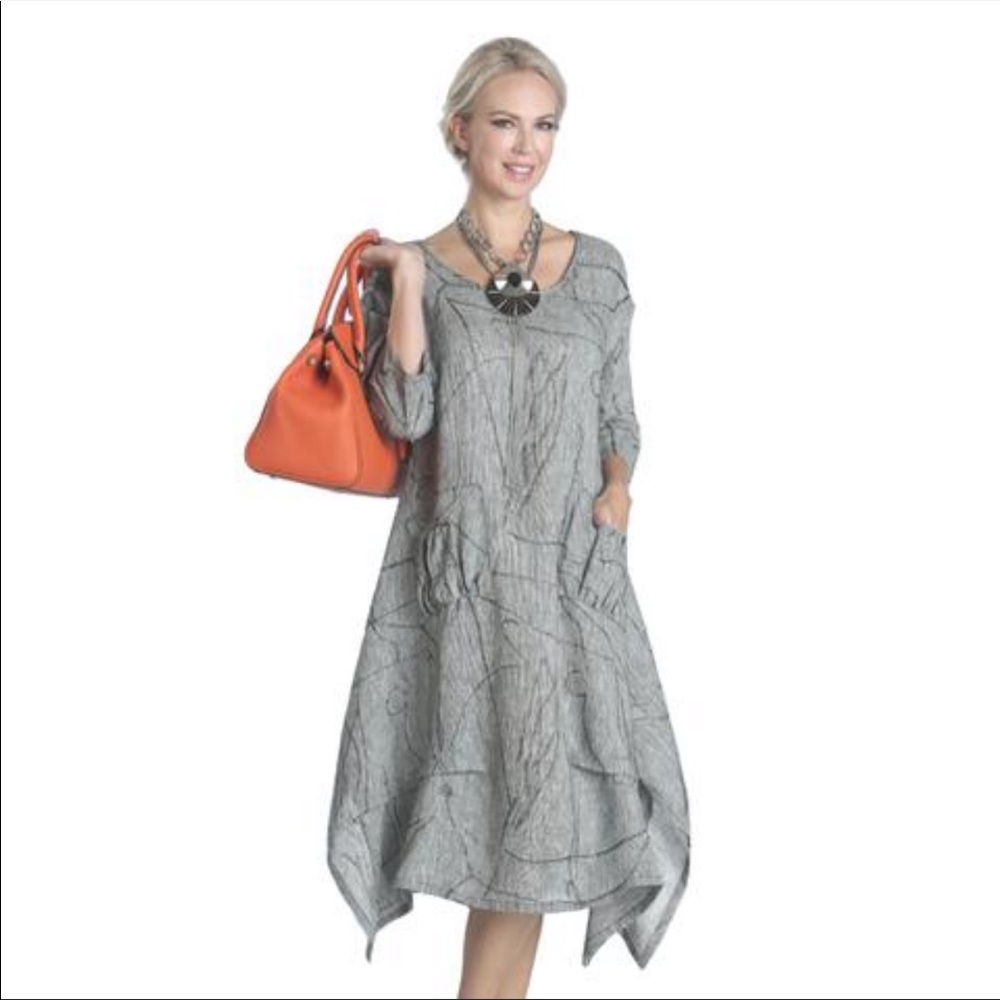 IC by Connie K Linen Funky Dress